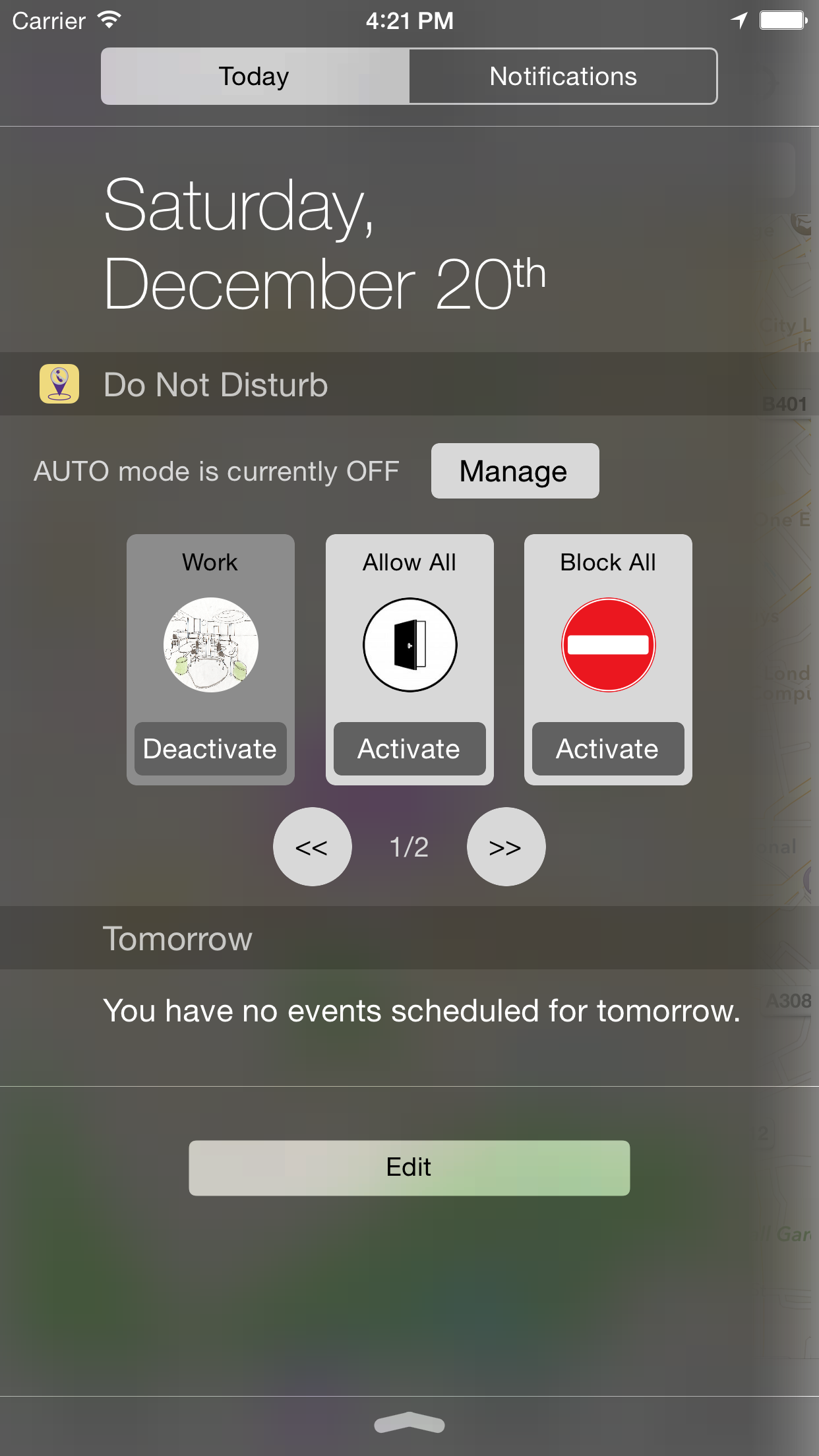 Do Not Disturb - with locations and groups