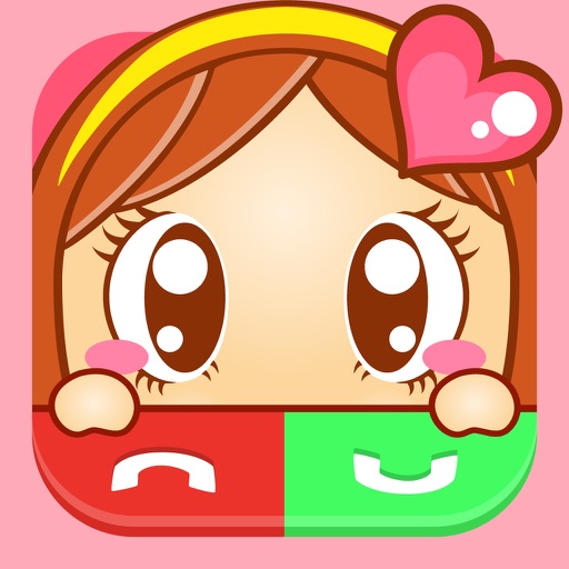 Call Screen Maker Pro - Pink Valentine's Day Special for iOS 8 icon