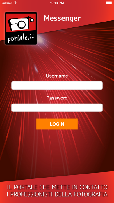 Screenshot #1 pour Fotoportale Messenger
