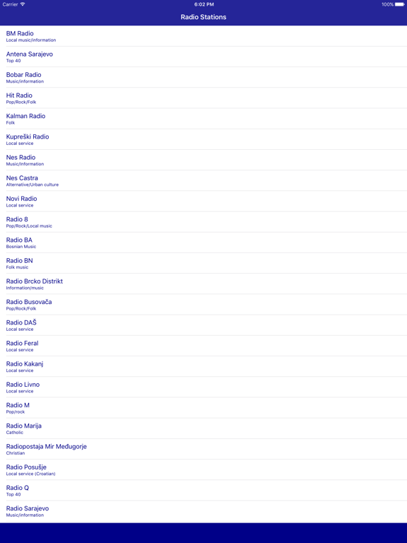 Screenshot #4 pour Radio Bosnia FM - Streaming and listen to live online music, news show and Bosnian Hercegovina charts muzika