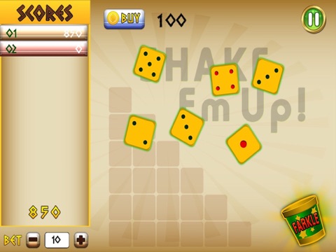 Screenshot #6 pour La Farkle d'Athéna - gratuit Casino Dice Game