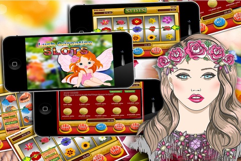 Lush Carnation Free: A Flower Farm in a Multi Wheel Spin Slots screenshot 2