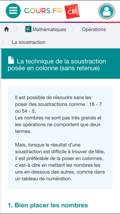 Screenshot #3 pour Cours.fr CE1