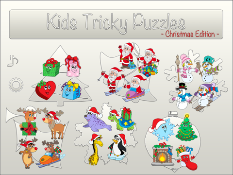 Screenshot #4 pour KidsTrickyPuzzles - Enfants puzzle d'amusement Noël Edition -