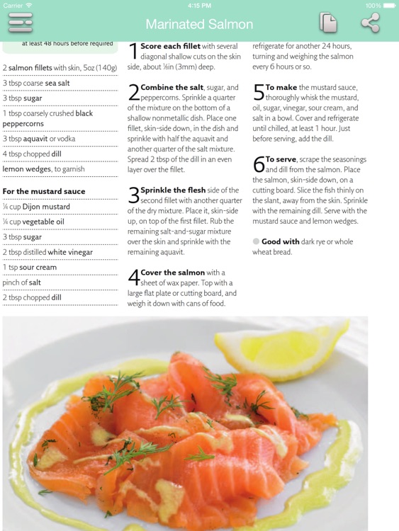 Easy Cooking - Starters & Light Bites Recipes for iPad