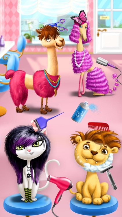 Animal Hair Salon, Dress Up and Pet Style Makeover - No Ads screenshot-0