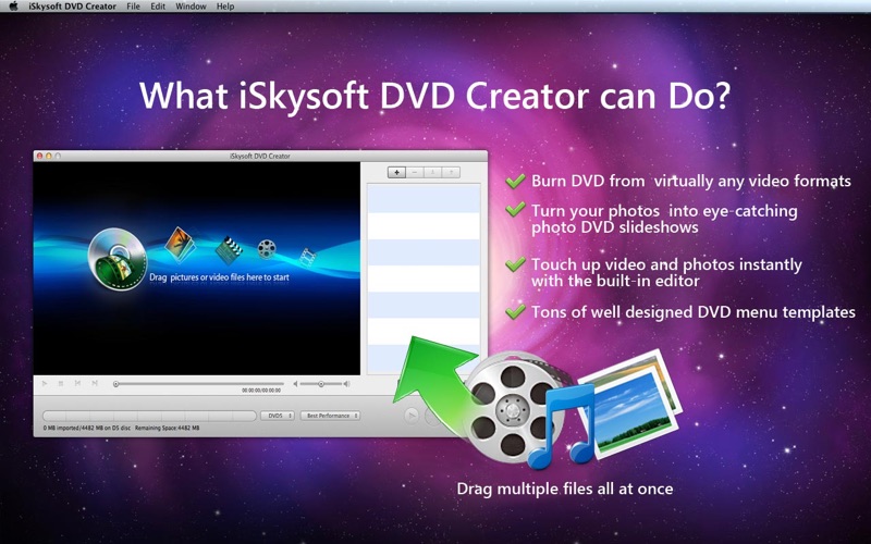 Screenshot #1 pour iSkysoft DVD Creator