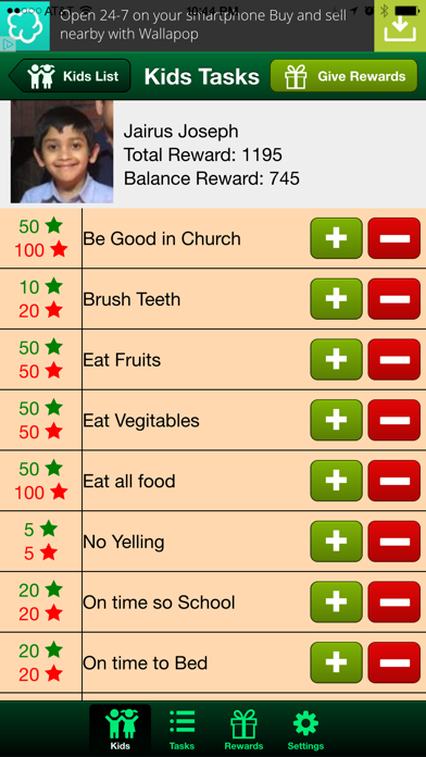 Screenshot #2 pour Rewards 4 Kids: Smart Reward Tracker