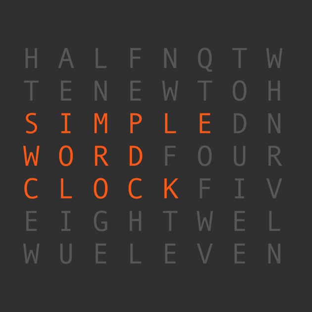 ‎Simple Word Clock on the Mac App Store