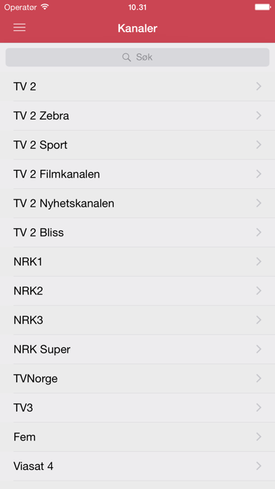 Screenshot #1 pour Norsk TV Guide Gratis