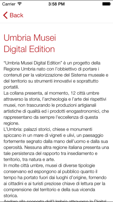 Screenshot #2 pour Guida Musei - Umbria Musei Digital Edition