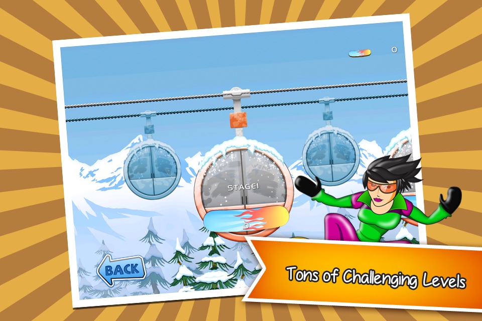 Avalanche Mountain - An Extreme Snowboarding Racing Game with penguins, babies and more! screenshot 2