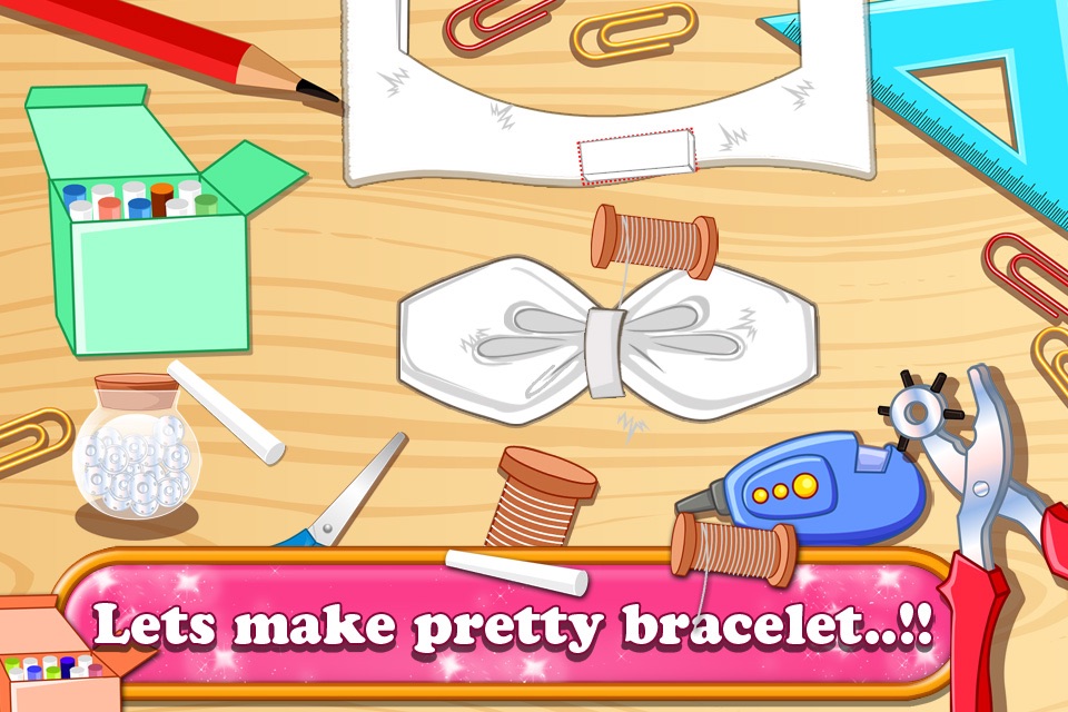 Fashionable Bracelet Making free girl games screenshot 3