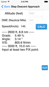 Calculator for Flight screenshot