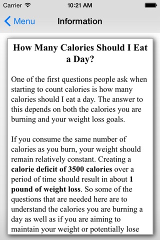 Basal Metabolic Rate - BMR Calculator screenshot 3