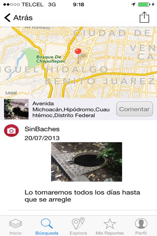 Sin Baches en tu ciudad screenshot 3