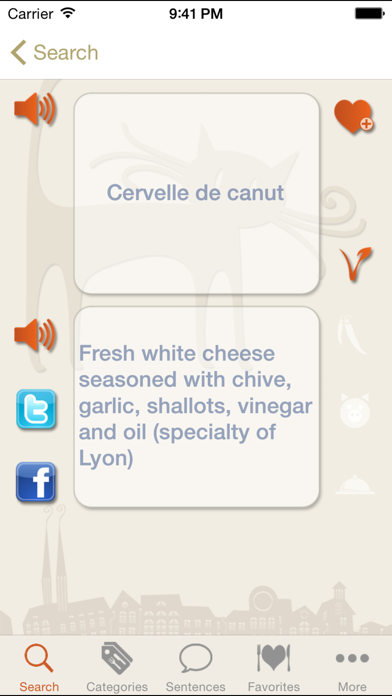 Bon appétit - French food and drink glossary Screenshot