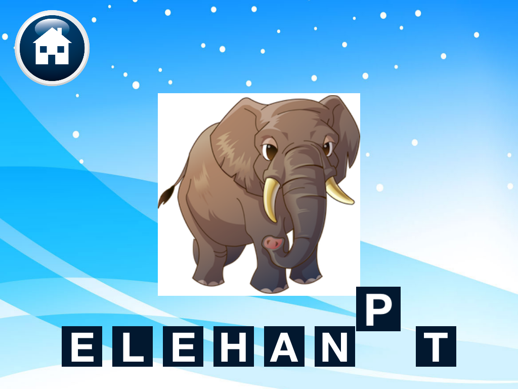 Kids Word Puzzles - Spell to learn Animals, Birds, Fruits, Flowers, Shapes, Vegetables for preschool and kindergarten screenshot 3