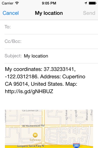 GPS2SMS - share your location screenshot 3