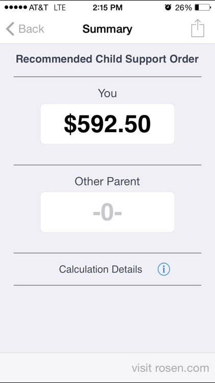 Child Support Calculator (North Carolina) screenshot-0