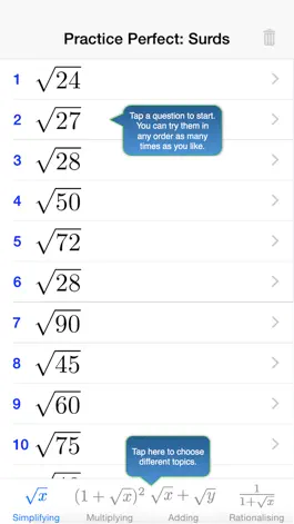 Game screenshot Practice Perfect: Surds mod apk