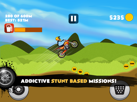 Stickman Bike Hill Race Free Addictive Rider Run iPad screenshot 2 - Games app