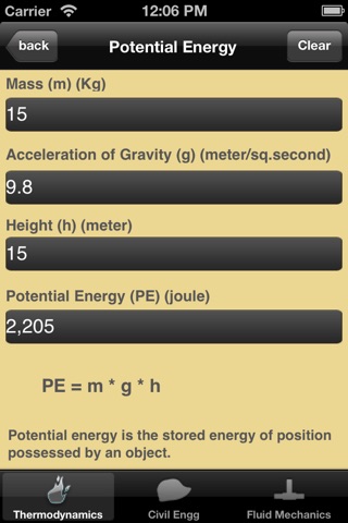 Thermodynamics Calculator lite screenshot 3