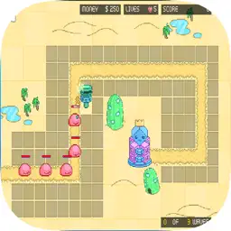 Pixel Cute Tower Defender 2d Free Game app icon