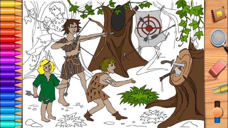 Peter Pan. Coloring book for children