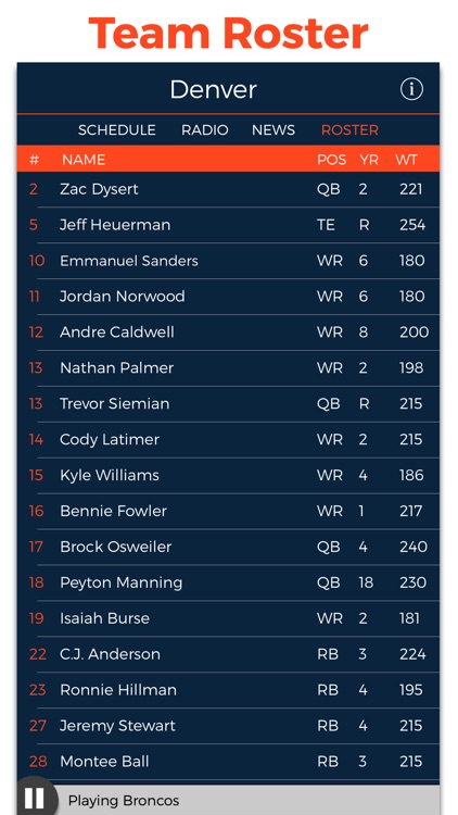 Denver Football Radio & Live Scores screenshot-3