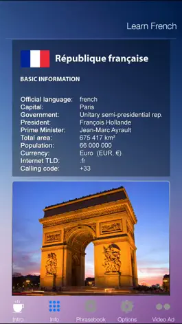 Game screenshot Learn FRENCH Fast and Easy - Learn to Speak French Language Audio Phrasebook and Dictionary App for Beginners mod apk