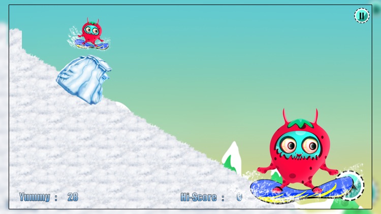 Barry the Berry Snow Monster : The Winter Fun Ski Race