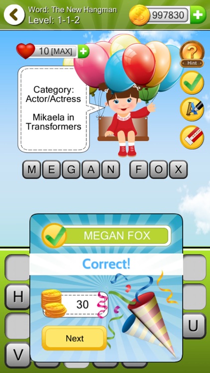 Word - The New Hangman