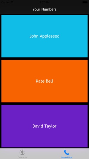 Big Button Speed Dial