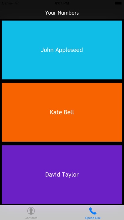 Big Button Speed Dial
