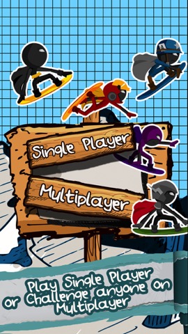 A Superhero Stickman Run - Amazing Mountain Snowboard Racerのおすすめ画像3