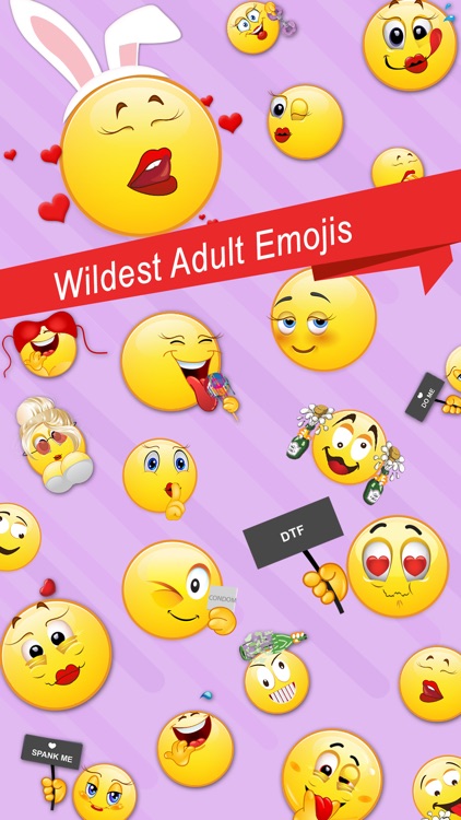 Adult Emoji Emoticons & Sticker for Text i-Message, Whatsapp, Facebook, Messenger, SMS (18+ Hot)