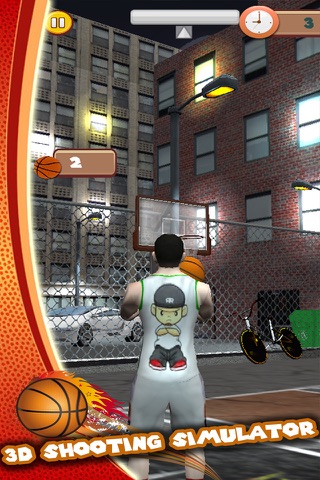 Basketball street player shooting ball sport 3D Simulator free game screenshot 2