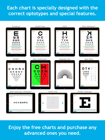 Eye Chart Pro - Test Vision and Visual Acuity better with Snellen, Sloan, ETDRS, and Near Vision Exams! screenshot 3