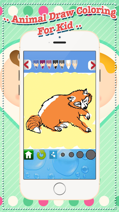 Animal Draw Coloring For Kid iPhone screenshot