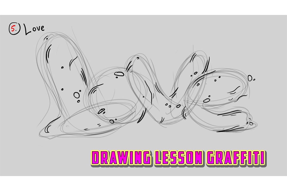 Drawing Lesson Graffiti screenshot 2