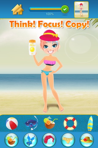 A My Summer Fashion Paradise Game - Draw and Copy Edition - Free App screenshot 3