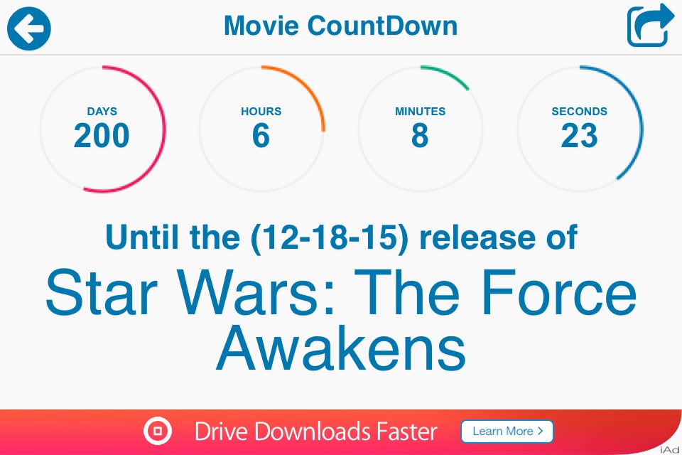 Movie Countdown screenshot 3