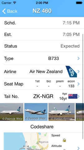 New Zealand Airport - iPlane Flight Informationのおすすめ画像2