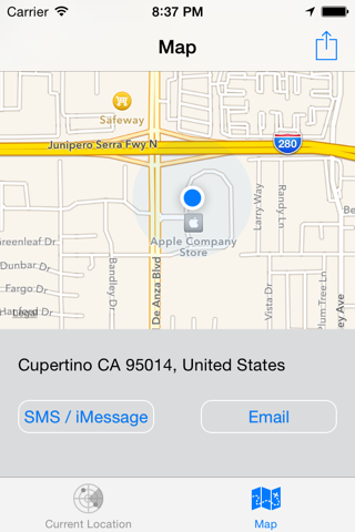 GPS2SMS - share your location screenshot 2