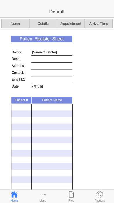 Screenshot #1 pour Patients List