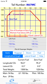 R22 Weight & Balance screenshot