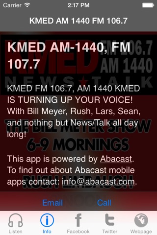 KMED AM-1440, FM 106.7 screenshot 2