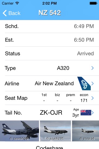 New Zealand Airport - iPlane Flight Informationのおすすめ画像2