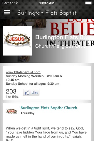 Burlington Flats Baptist Church screenshot 4